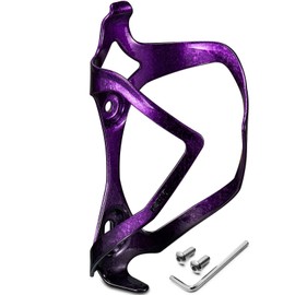 Bike Water Bottle Holder Bicycle Cage for Mountain Road MTB Gravel Adult Bikes Cycling Universal Carrier Rack 1 Pack Aluminum Alloy Ultralight Kettle Drink Accessories Purple