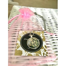 CrownOfRibbons Tree of Life Necklace Pendant and Chain in an Organza Gift Bag, Nature Lover Gift