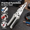 6-in-1 Multifunctional Wire Stripper Pliers for Electrical Work – Cutting,