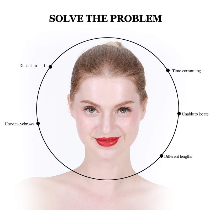 Eyebrow Ruler, Eyebrow Positioning Measurement Microblading Tattoo Eyebrow Ruler Golden