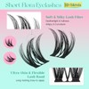 KEYYOU Flora Lash Clusters Flaunt Eyelash Clusters D Curl 10-14MIX