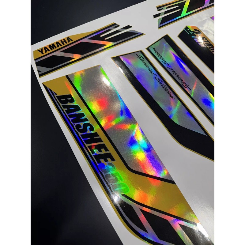 banshee 2006 YAMAHA BANSHEE FULL GRAPHICS KIT HOLOGRAPHIC FINISH