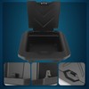 Chelhead Center Console Dash Storage Box ABS, Dashboard Tray Black
