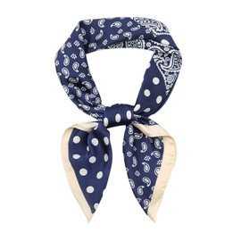 RIIQIICHY Womens Head Hair Scarf Paisley Cashew Like Satin Silk Scarf Sleeping Hair Wrapping Night 27.5"