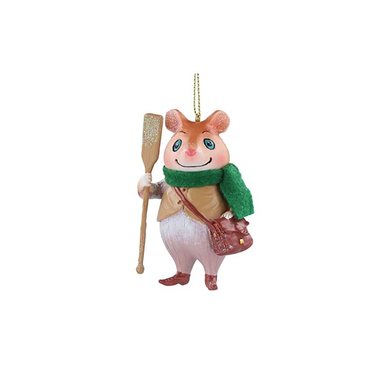 Gisela Graham Fairy Tale Collection Whimsical Resin Ratty Hanging Ornament