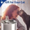 Cat Water Fountain – 2L/67oz Stainless Steel Automatic Pet Water