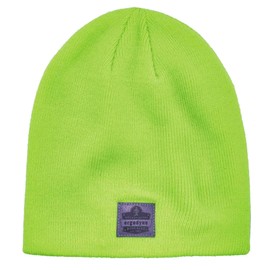 Ergodyne Standard Rib Knit Winter Hat, Lime, One Size