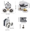 Cokritsm 23mm Shower Door Rollers for Curved Doors 4-6mm, Sliding