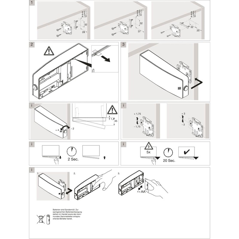 Hettich Push to Open Silent 9239087 Shock Absorber Plastic Graphite