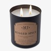 Manly Indulgence Rugged Spice 2 Wick Candle for Men |
