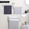 KES Bathroom Towel Rack, 19.5" Swivel Towel Bar, 4-Arm Towel