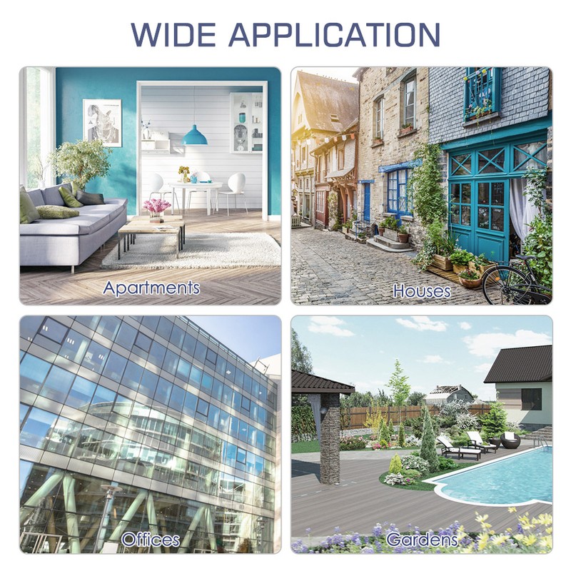 Wireless Doorbell with 1 Remote Button and 2 Plugin Receivers