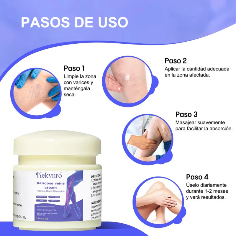 Crema Para Varices Alivio Y Mejora De La Circulación 20g