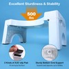 Foldable Toilet Potty Stool for Adults, 7" Heavy Duty Plastic Portable Squatting Poop