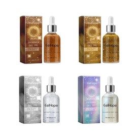 EelHope ball Body Shining Oil Lavender Makeup Cosmetics Shining Moisturizing Shimmer Glitter Moisturize Moisturizer - Color: Gold