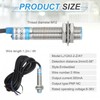 sourcing map Inductive Proximity Sensor,PNP NC M12 DC 6-36V 300mA