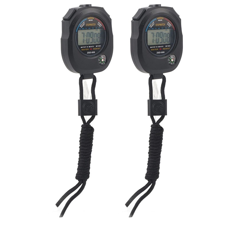 Handheld Count Up Timer, 2 PCS Multifunctional Handheld Digital LCD
