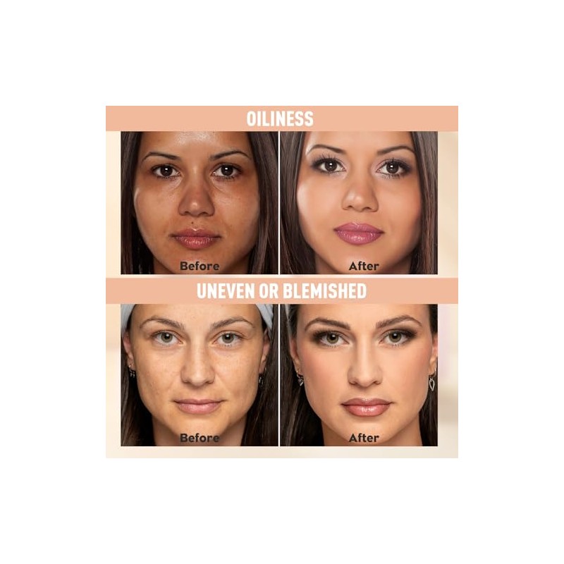 UCANBE Polvos Compactos Y Base De Maquillaje 2 En 1,