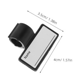 Ciieeo 6Pcs Double Sided Stethoscope Identification Tags Portable Hand Held Name Clips for Easy Labeling Safe Material Medical Professionals