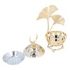 Candle Holder Arabian Star Moon Ginkgo Shape Metal Candle Holder