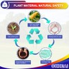 OKKEAI Small Biodegradable Garbage Bags -1.2 Gallon Bathroom Trash Bags