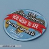 EMBROVERSE Gandhi Quote Patch - Be The Change You Wish