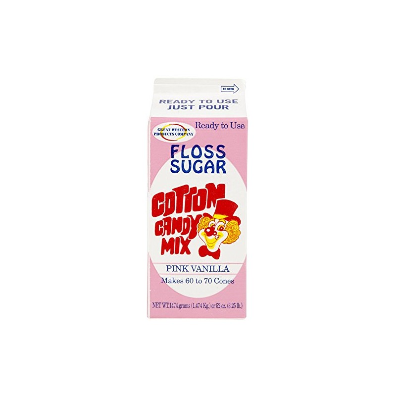 Concession Essentials CE Floss Sugar- Pink Vanilla-1ct Cotton Candy Floss