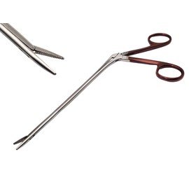 ARTMAN INSTRUMENTS Hartman Alligator Micro Forceps Precise ENT Procedures with Alligator Ear Forceps - Curved Jaw Design, Non-Slip Grip Handle, Fine-Tip (5.5 Inches)