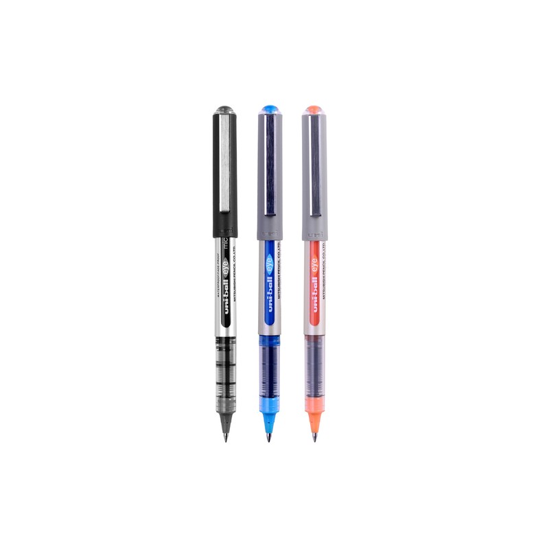 uni-ball 153486289 UB-150 Eye Micro Rollerball Pens, Black/Blue/Red Uni Super
