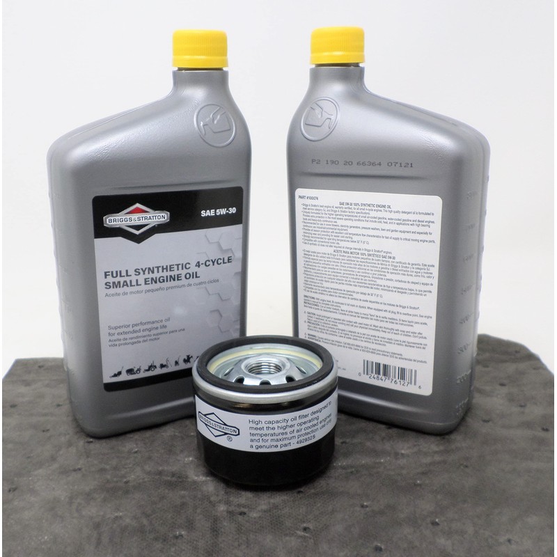 Briggs & Stratton 5W30 Synthetic Motor Oil Kit w/ 492932s