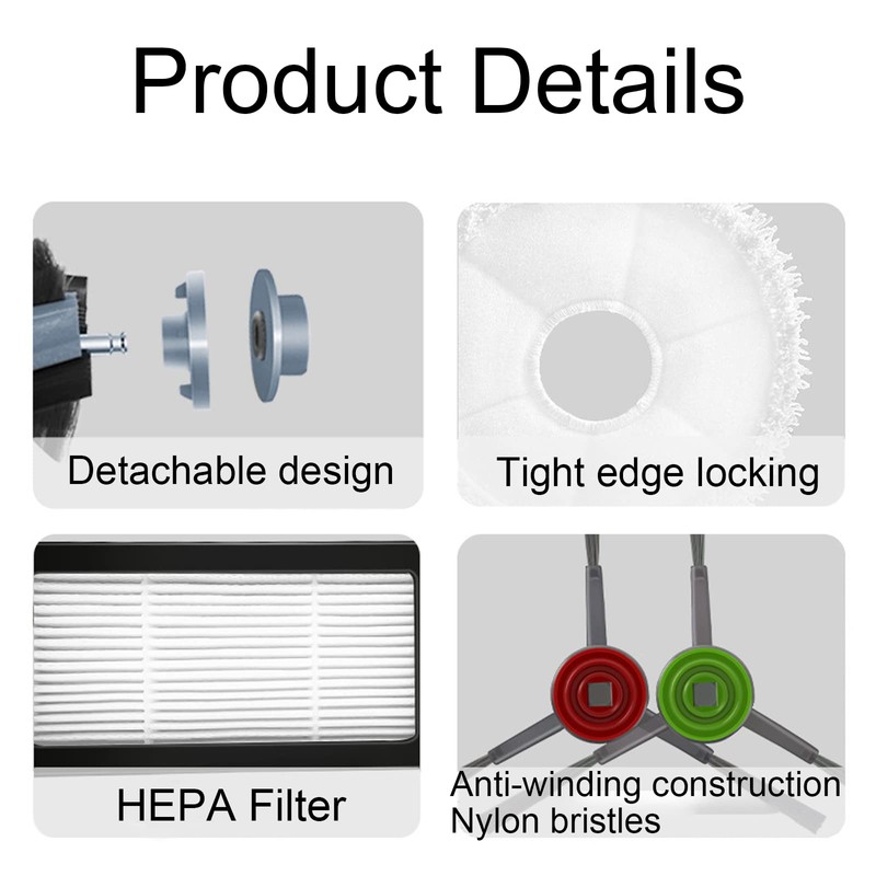 Kits Accessories Replacement Compatible for ECOVACS DEEBOT X1 Omni /