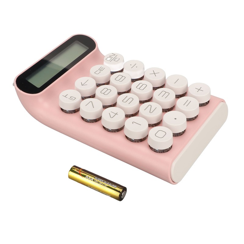 Blue Switch Calculator 20 Keys Intelligent Shutdown Detachable Slip Resistant