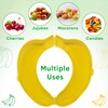 Banana Holder Case | Reusable Plastic Banana Container for Lunchbox,