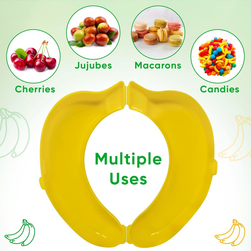 Banana Holder Case | Reusable Plastic Banana Container for Lunchbox,