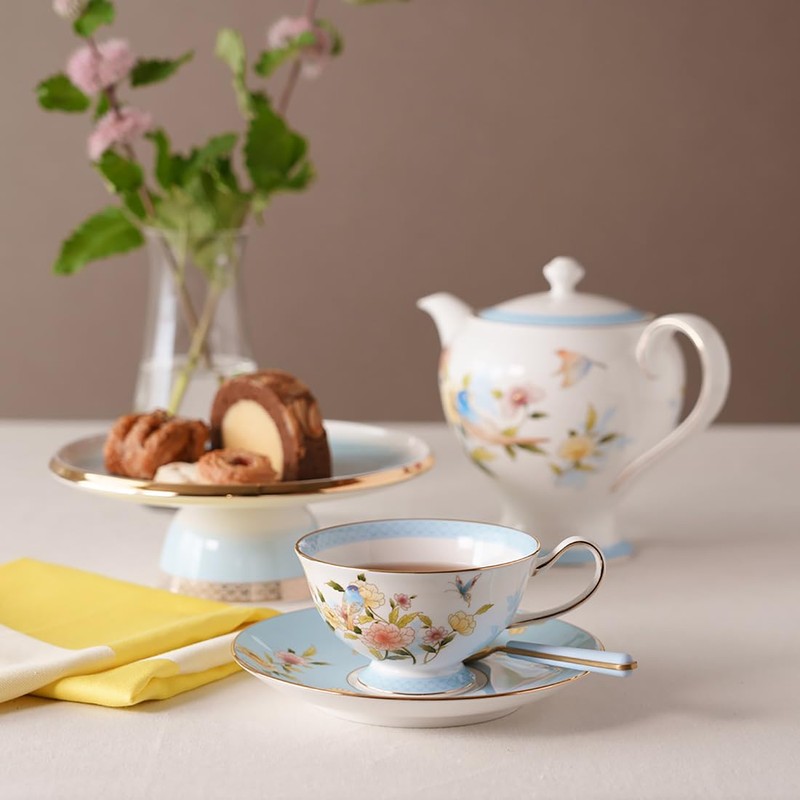 Narumi 52468-23077 Ramage Cup & Saucer, 6.8 fl oz (200