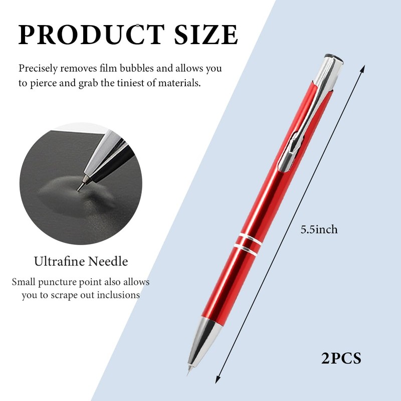 FSTURIOS 2PCS Pin Pen Weeding Tool for Vinyl, Precision Needle