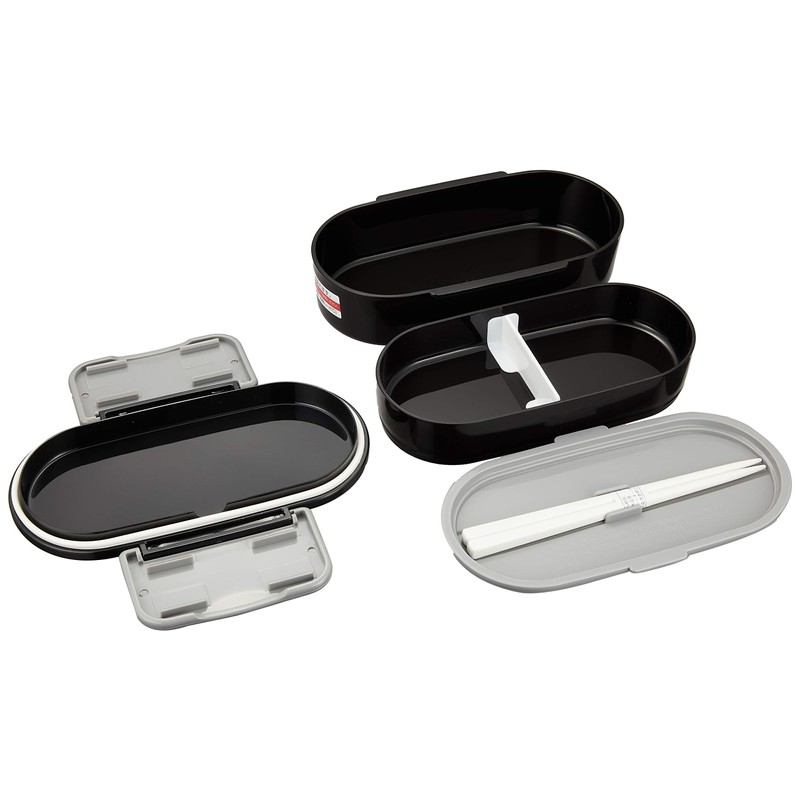 Skater KQD3 2-Tier “Bento” Box, 22.7 fl oz (670 ml),