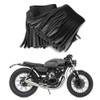 Saddlebag Tassels Leather, KIMISS 2pcs Motorcycle Saddle Bags with Fringe,