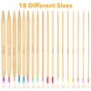 healifty 18 Pairs 100 cm Circular Knitting Needles Set Tube