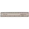 Q-Connect Acrylic Shatter Resistant Ruler 15cm Clear (Pack of 10)