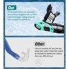 Aegend Dry Snorkel, Dive Mask Easy-Breath Free Diving Snorkel for