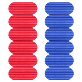 Tabanzhe Hair Gripper 12PCS Hair Holders Magic Fixed Clips Hairs Fringe Stickers Hairpin Styling Accessories for Women Men(Blue and Red)