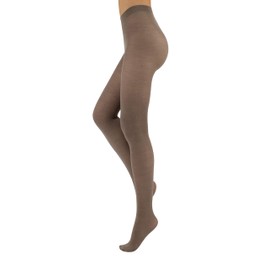 CALZITALY Merino Wool Tights, Winter Tights, Warm Tights, Black, Grey, Navy, Purple, Brown, Beige, Bordeaux, Green, S, M, L, XL, 100 Denier, Made in Italy, beige