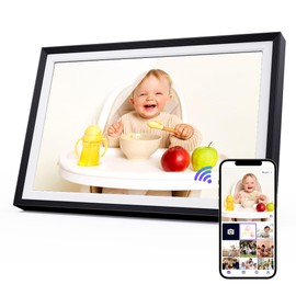 Fine Life Pro 10.1 Inch WiFi Digital Picture Frame, 1280 x 800 HD IPS Touchscreen Photo Frame, 32 GB Memory, Automatic Rotation, Wall Mountable
