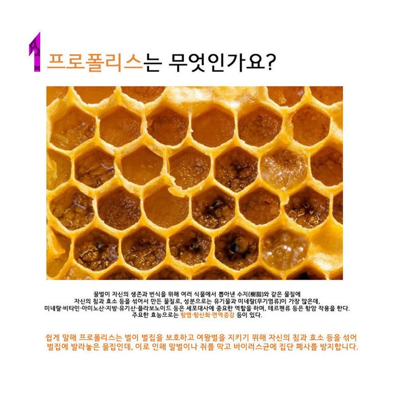 Haechangol Farm 100% domestic natural bee propolis 50ml / 해찬골