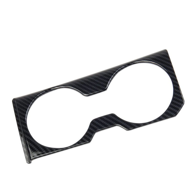 Carbon Fiber Cup Holder Panel Cover Trim Accessories for Polaris