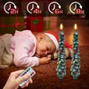 GQIRIL Christmas Tree Flameless Taper Candle - 4PCS Xmas Waxy