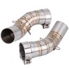 Motorcycle Exhaust Centre Pipe, Motorcycle Stainless Steel Short 51 mm
