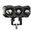 2pcs Motorcycle LED Spotlight White Yellow Dual Light Aluminum IP68
