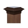 8x8 Brown Flat Post Cap Most Common fits (7.5"x7.5") Pressure
